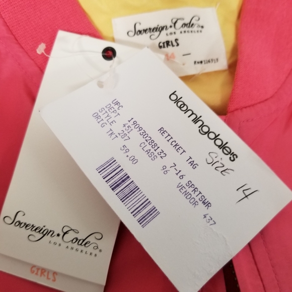Sovereign Codes Los Angeles Girls sz 14 Ombre Jacket - Picture 5 of 5